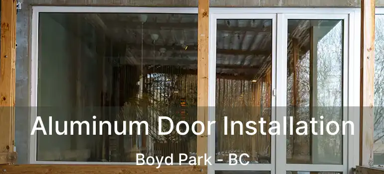  Aluminum Door Installation Boyd Park - BC