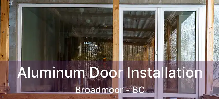  Aluminum Door Installation Broadmoor - BC