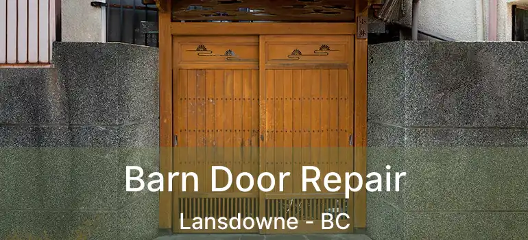  Barn Door Repair Lansdowne - BC