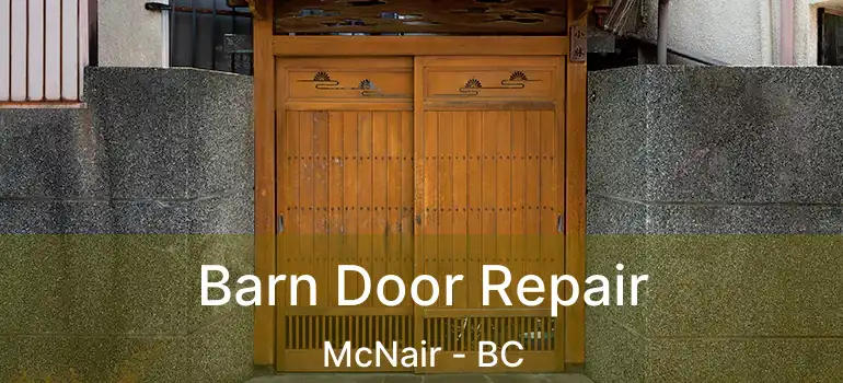  Barn Door Repair McNair - BC
