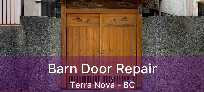  Barn Door Repair Terra Nova - BC