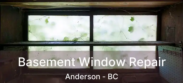  Basement Window Repair Anderson - BC