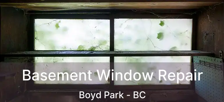  Basement Window Repair Boyd Park - BC