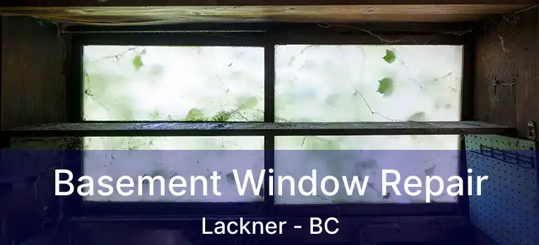  Basement Window Repair Lackner - BC