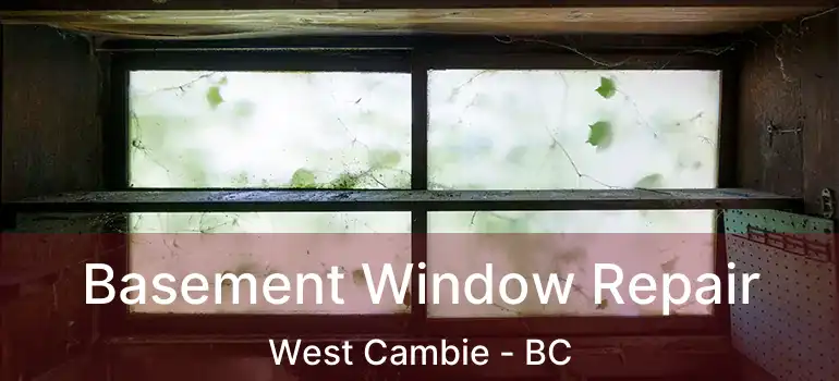  Basement Window Repair West Cambie - BC