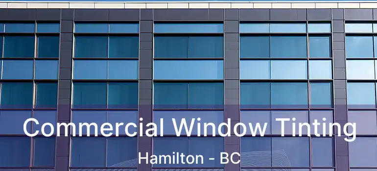  Commercial Window Tinting Hamilton - BC