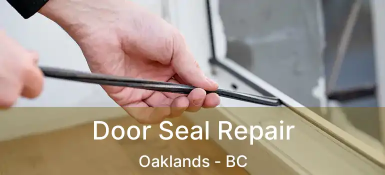  Door Seal Repair Oaklands - BC