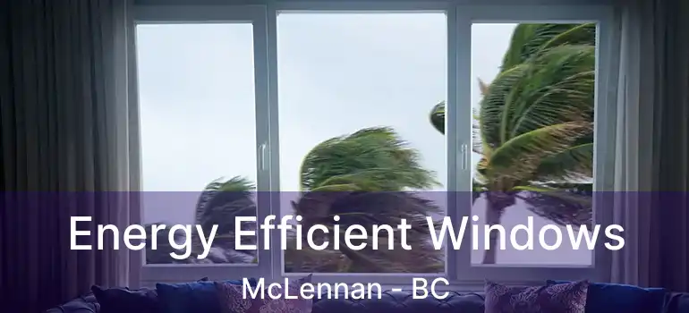  Energy Efficient Windows McLennan - BC