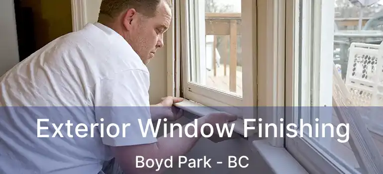  Exterior Window Finishing Boyd Park - BC