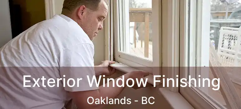  Exterior Window Finishing Oaklands - BC