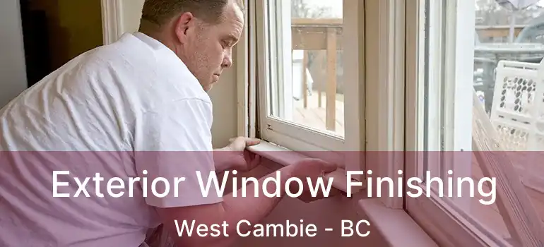  Exterior Window Finishing West Cambie - BC