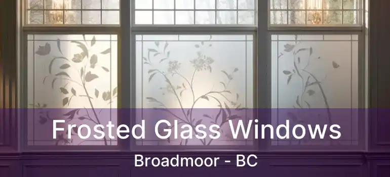  Frosted Glass Windows Broadmoor - BC