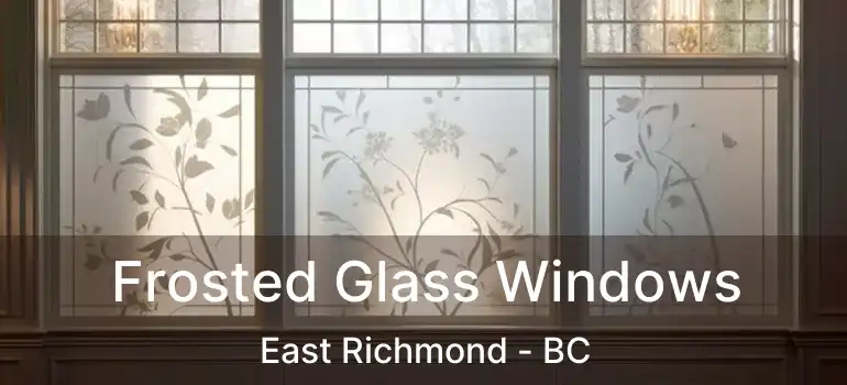  Frosted Glass Windows East Richmond - BC