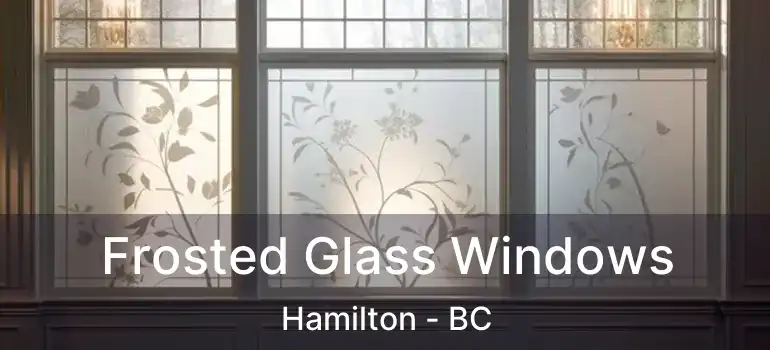  Frosted Glass Windows Hamilton - BC