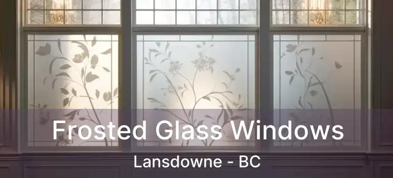  Frosted Glass Windows Lansdowne - BC