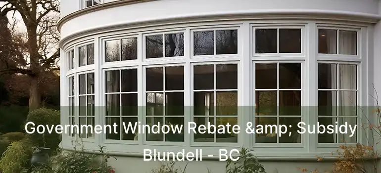  Government Window Rebate & Subsidy Blundell - BC
