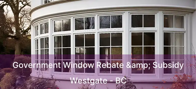  Government Window Rebate & Subsidy Westgate - BC