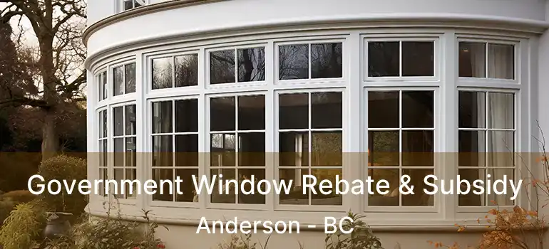  Government Window Rebate & Subsidy Anderson - BC