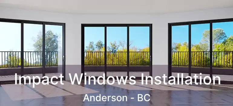  Impact Windows Installation Anderson - BC