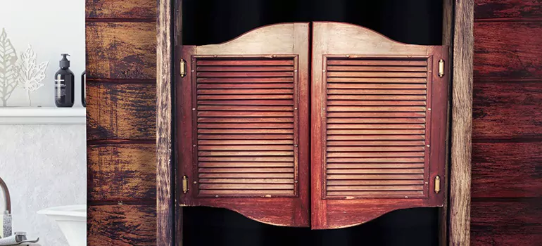 Installing Saloon Door Hinges in Richmond, BC