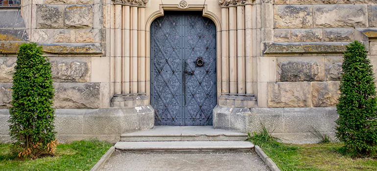 Traditional Double Front Doors in Richmond, British Columbia