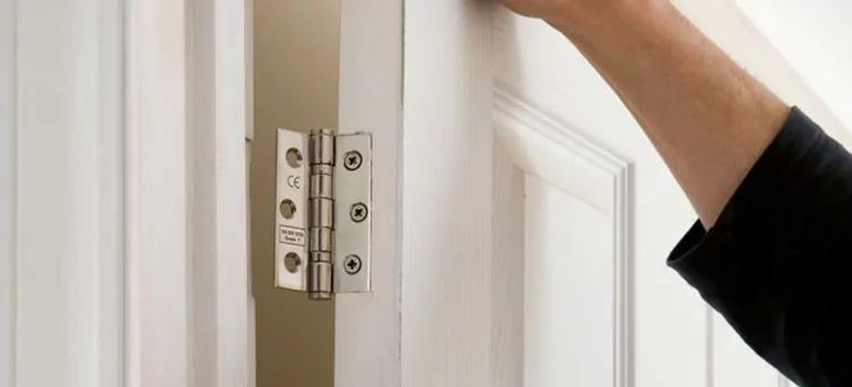 Bathroom Stall Door Hinge Repair in Richmond, BC