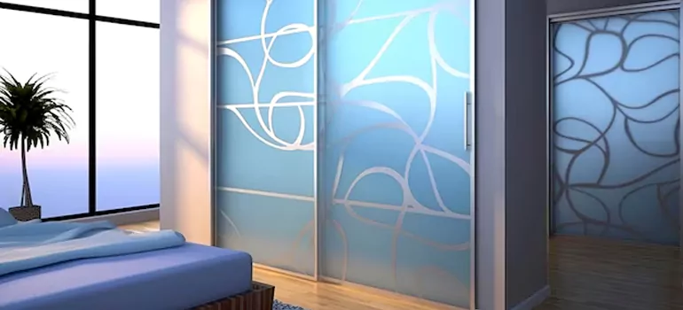 Frosting Glass Cabinet Doors in Richmond, BC