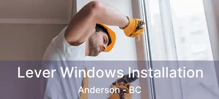  Lever Windows Installation Anderson - BC
