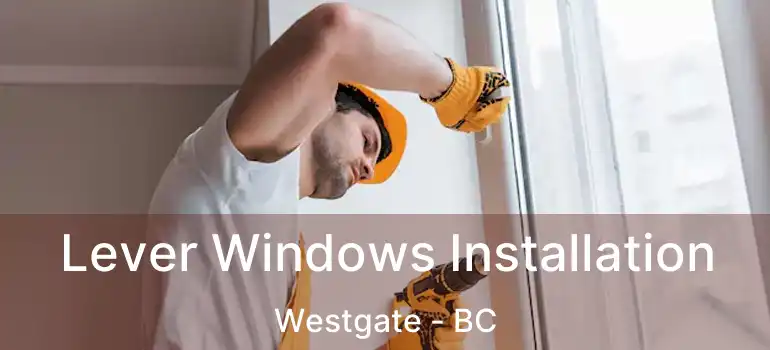  Lever Windows Installation Westgate - BC