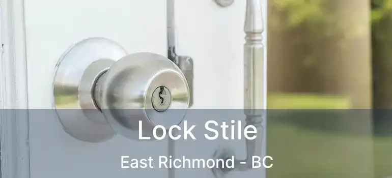  Lock Stile East Richmond - BC