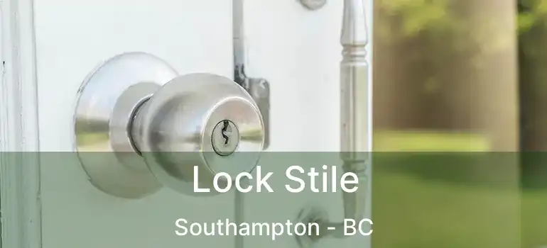  Lock Stile Southampton - BC