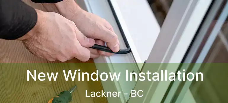  New Window Installation Lackner - BC