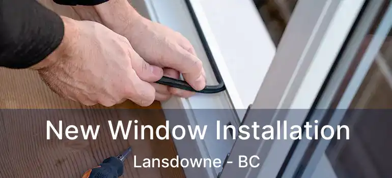  New Window Installation Lansdowne - BC