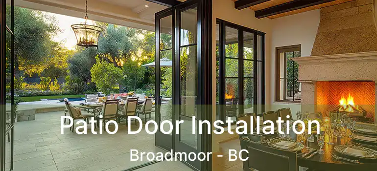  Patio Door Installation Broadmoor - BC