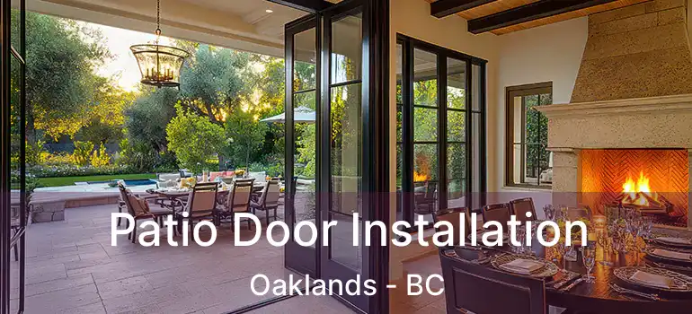  Patio Door Installation Oaklands - BC