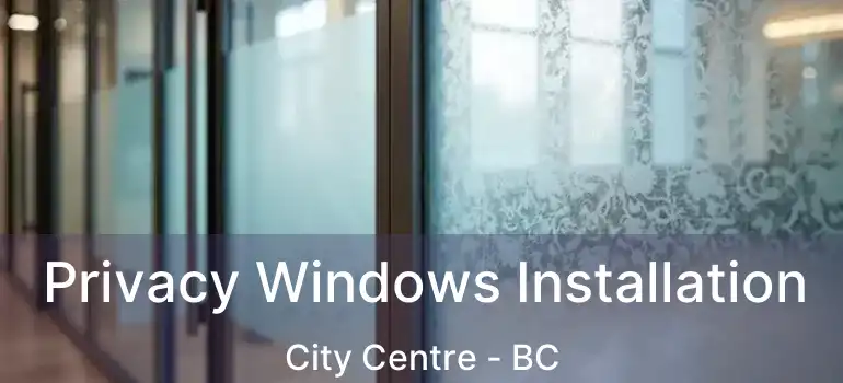  Privacy Windows Installation City Centre - BC
