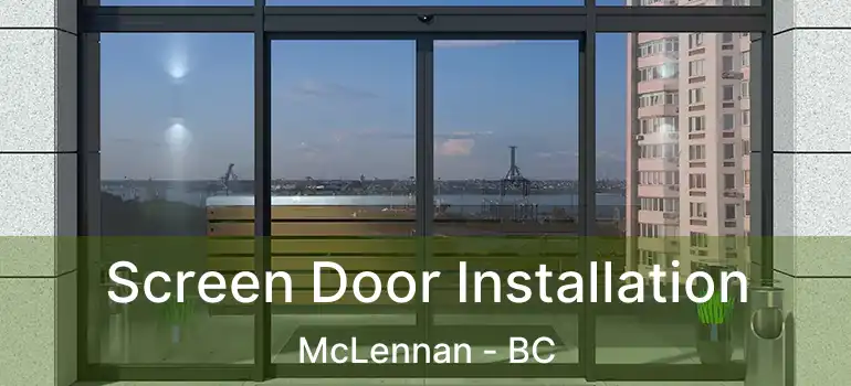  Screen Door Installation McLennan - BC