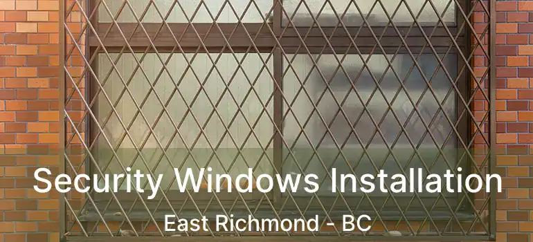  Security Windows Installation East Richmond - BC