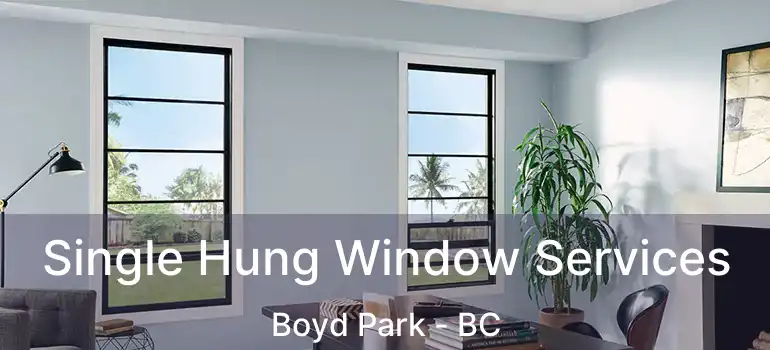  Single Hung Window Services Boyd Park - BC