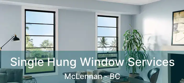  Single Hung Window Services McLennan - BC