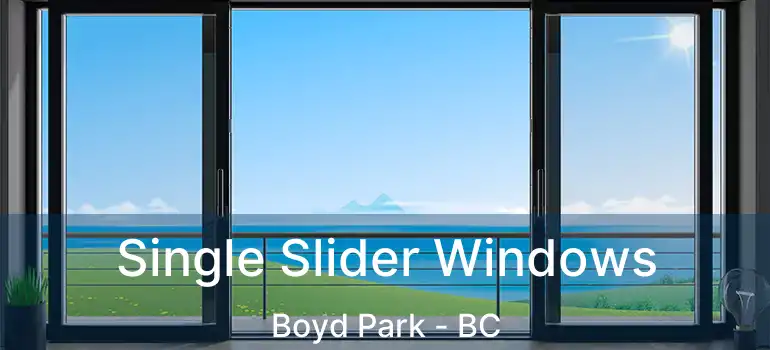  Single Slider Windows Boyd Park - BC