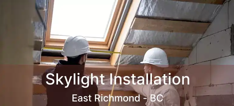  Skylight Installation East Richmond - BC