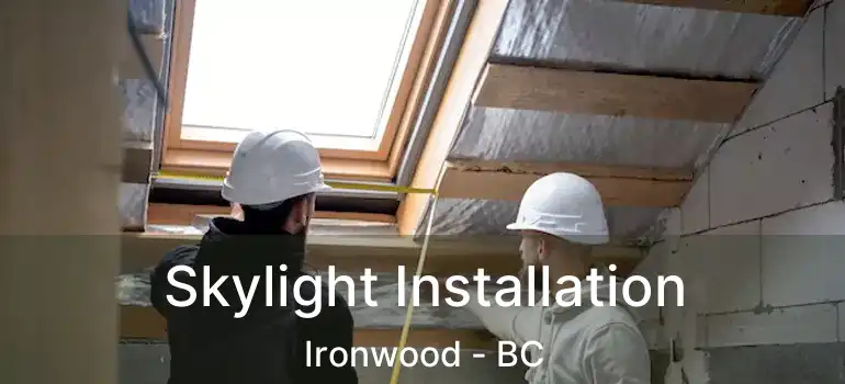  Skylight Installation Ironwood - BC