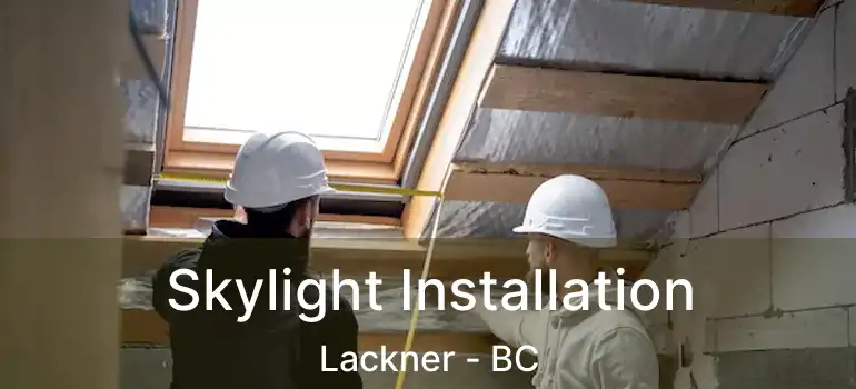  Skylight Installation Lackner - BC