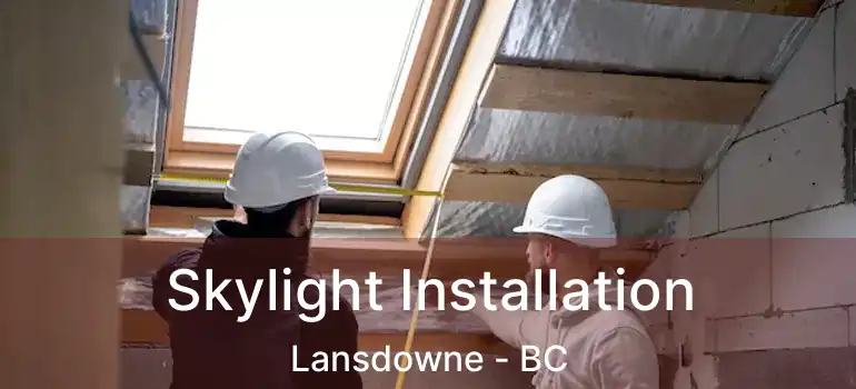  Skylight Installation Lansdowne - BC