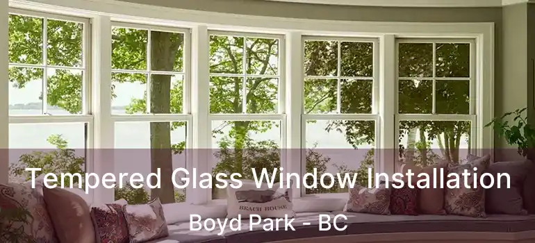  Tempered Glass Window Installation Boyd Park - BC