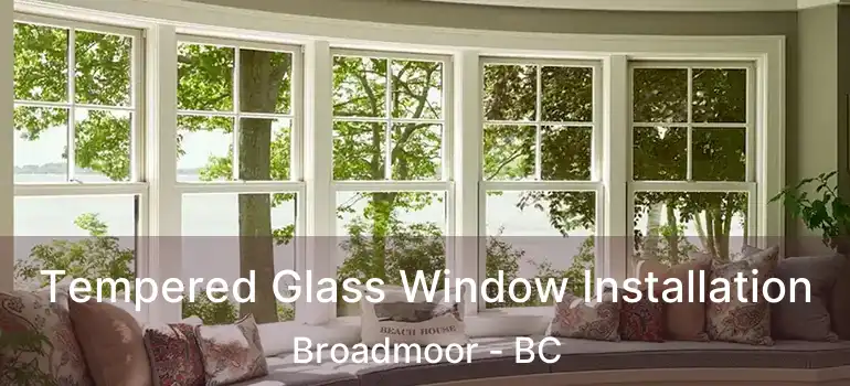  Tempered Glass Window Installation Broadmoor - BC