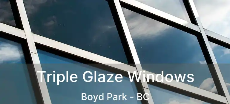  Triple Glaze Windows Boyd Park - BC