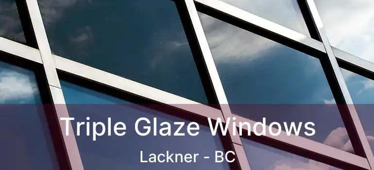  Triple Glaze Windows Lackner - BC