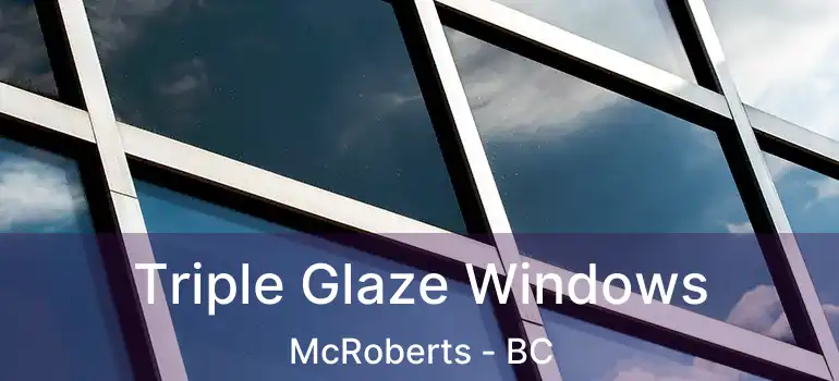  Triple Glaze Windows McRoberts - BC